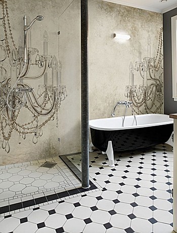 Carta da parati per il bagno - Carta da parati bagno lampadario ... Carta da parati per il bagno - Carta da parati bagno lampadario ...